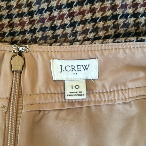 Wool-blend mini skirt in houndstooth, size 10 - Picture 7 of 10